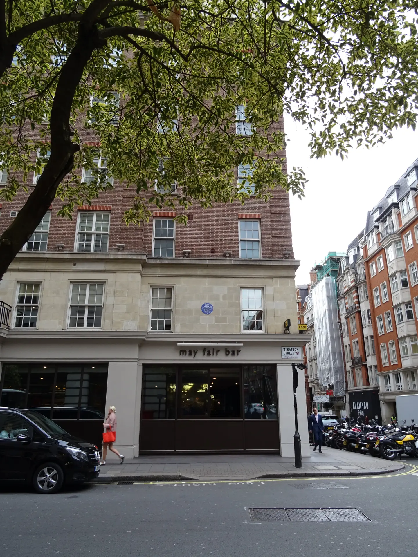 The elegant exterior of The May Fair Hotel in Mayfair London